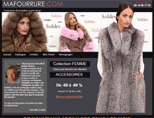 Tablet Screenshot of mafourrure.com